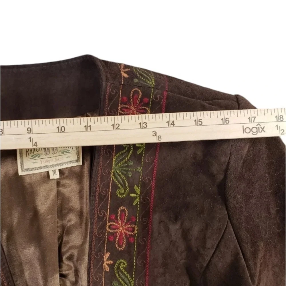 Double D Ranch Wear suede embroidered Peruvian Jacket limited edition RARE
